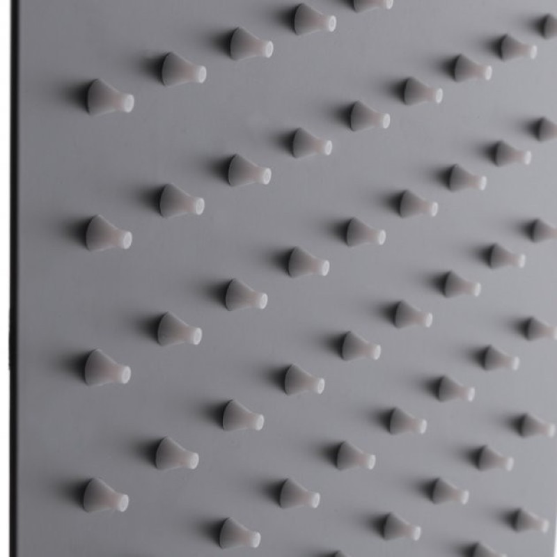 MIXXUS SH-06 BLACK cap de dus din otel inoxidabil