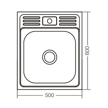 MIXXUS Z5060-06-160E chiuveta bucatarie din inox