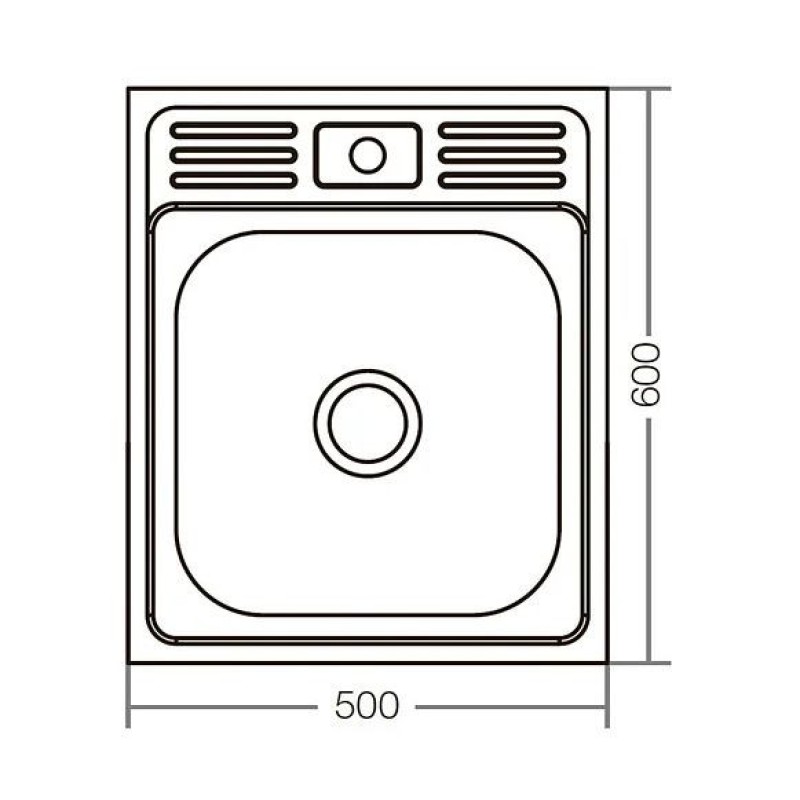 MIXXUS Z5060-06-160E chiuveta bucatarie din inox