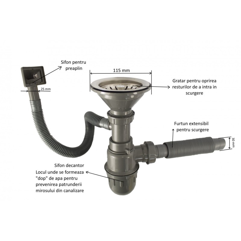 MIXXUS Z510-08-180D chiuveta bucatarie din inox