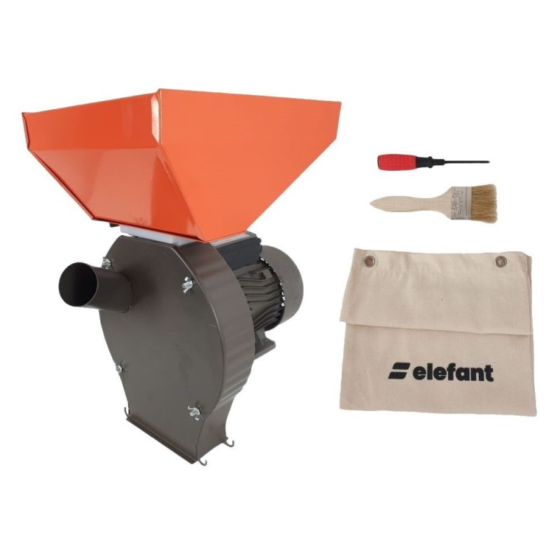 Moara de cereale Elefant 350E Cuva Mare, electrica 3.5 kW