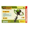 Motoburghiu Procraft GD68, 1900 W,2800-3200 rot/min,63 cc, 2 T