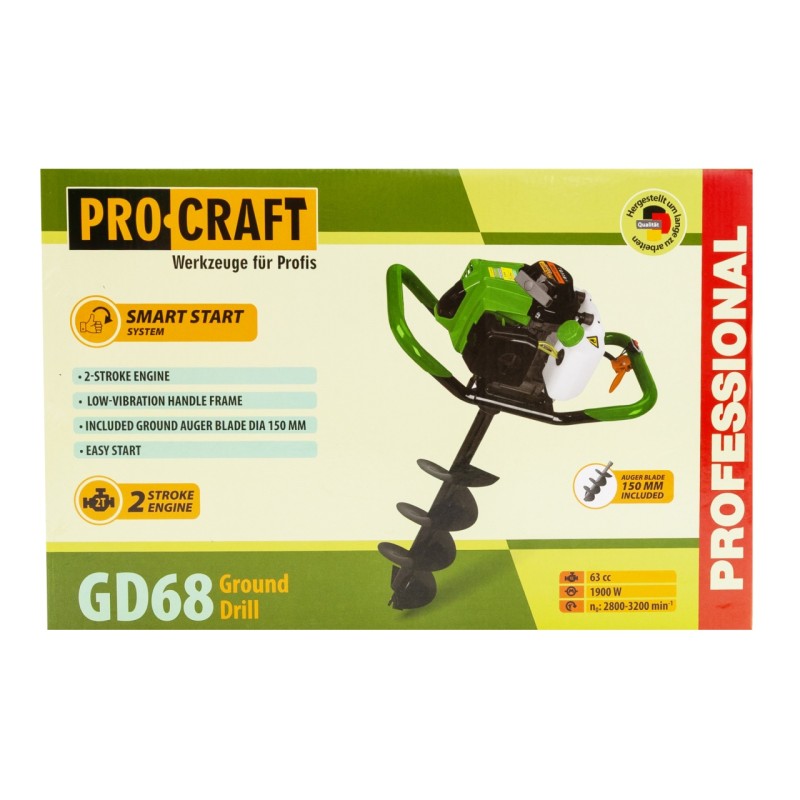 Motoburghiu Procraft GD68, 1900 W,2800-3200 rot/min,63 cc, 2 T