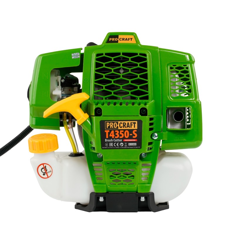 Motocoasa de mână pe benzină PROCRAFT T4350-S 52 cm³,9000 rot/min