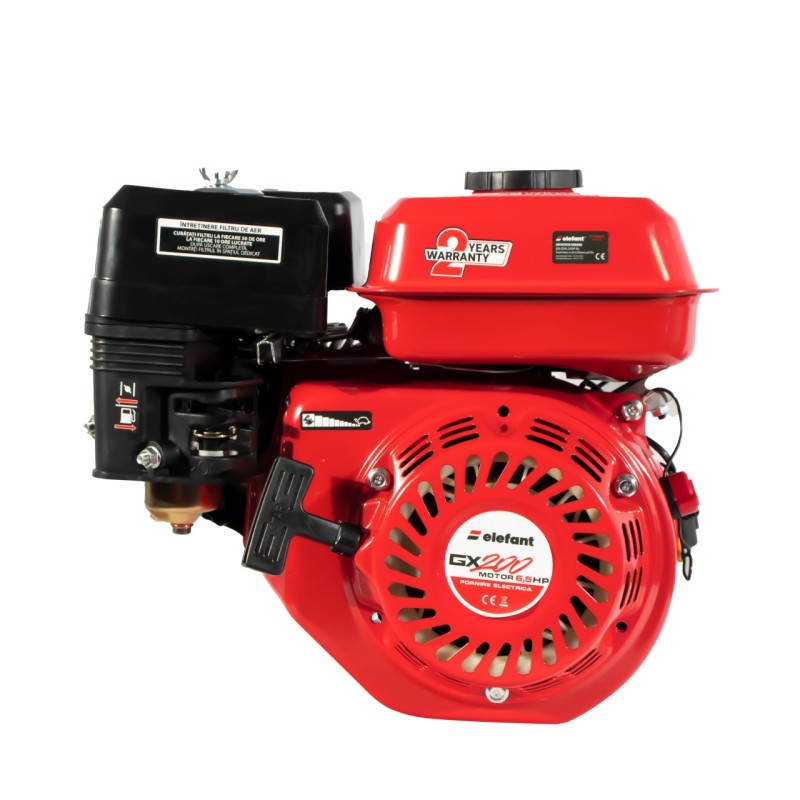 Motor pe benzina cu ax de 19mm ELEFANT GX200, 6,5 CP, 3600 rot/min