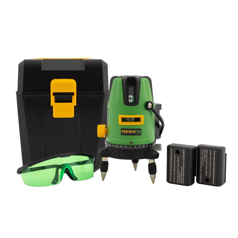 Nivela laser PARTNER PRO PLE-5D , 5 linii, ±2 mm/5m, 40 m, Timp de nivelare ≤ 5s