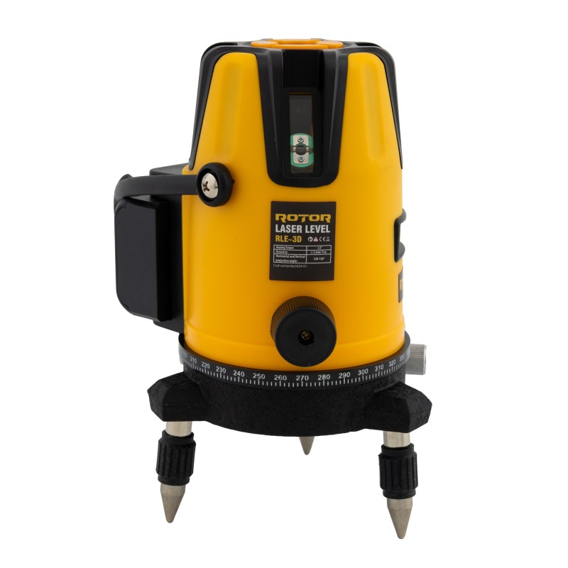 Nivela laser ROTOR RLE-3D, 3 linii , ±2 mm/5m, 40 m, Timp de nivelare ≤ 5s
