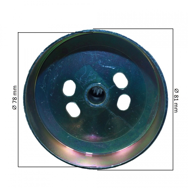 Oala ambreiaj motocoasa 9T, Elefant