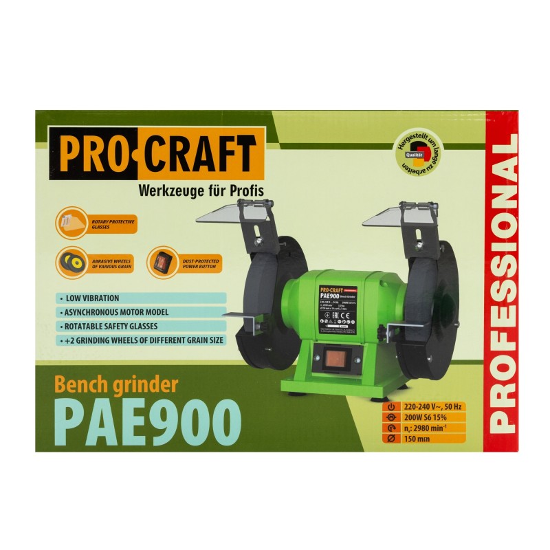 PAE900 polizor de banc PROCRAFT, produsul contine taxa timbru verde 2.5 Ron, 5 kg