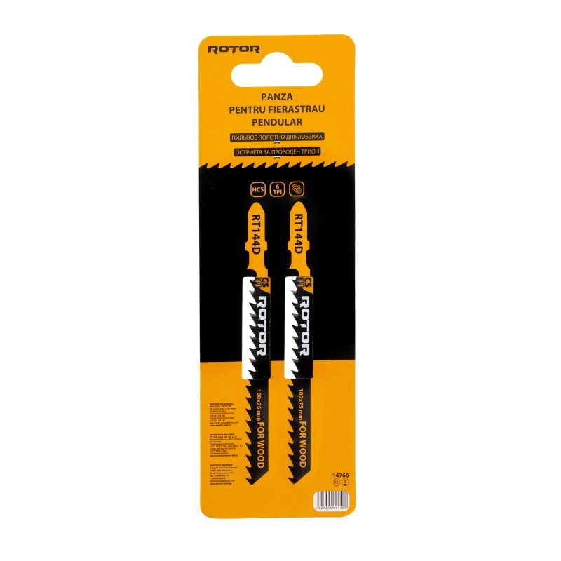 Panza fierastrau pendular pentru lemn, 100x75 mm Set 2 buc ROTOR RT144D