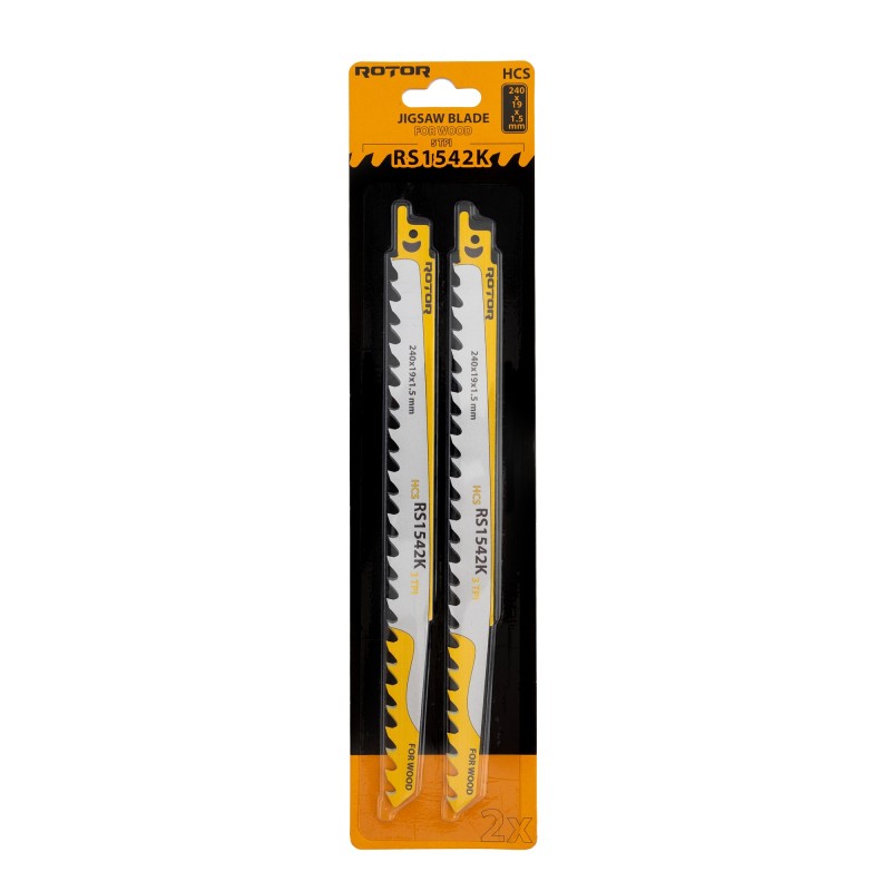 Panza fierastrau pendular pentru Lemn 240x19x1,5 mm Set 2 buc ROTOR RS1542K