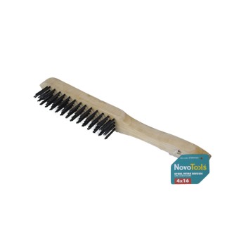 Perie sarma manuala din lemn 16x4 cm NovoTools