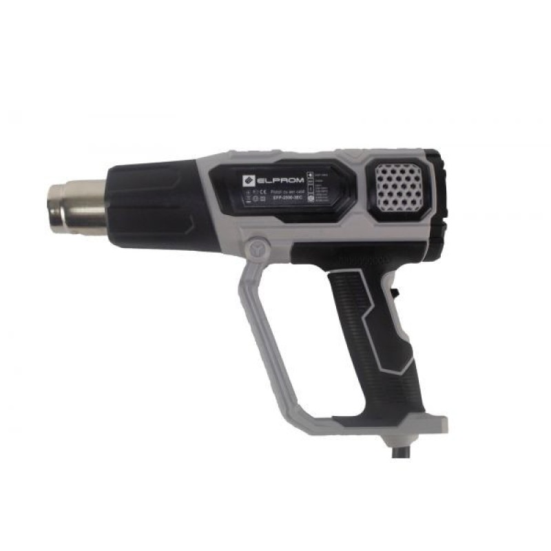 Pistol aer cald Elprom EFP-2500 fara Accesorii 2500W, 600 grade C, 3 Trepte