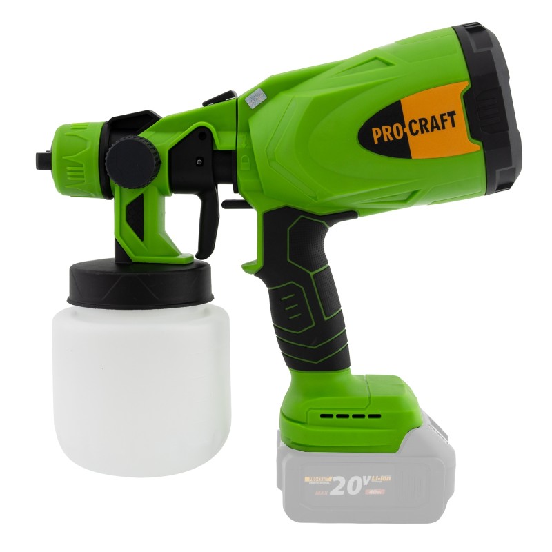 Pistol de vopsit cu acumulator 800W PROCRAFT PSE20