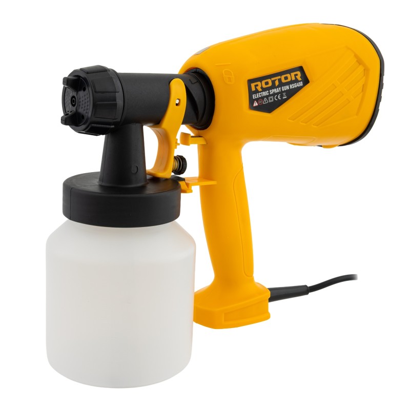 Pistol de vopsit ROTOR RSG450 , Putere 450W , Debit 650ml/min ,