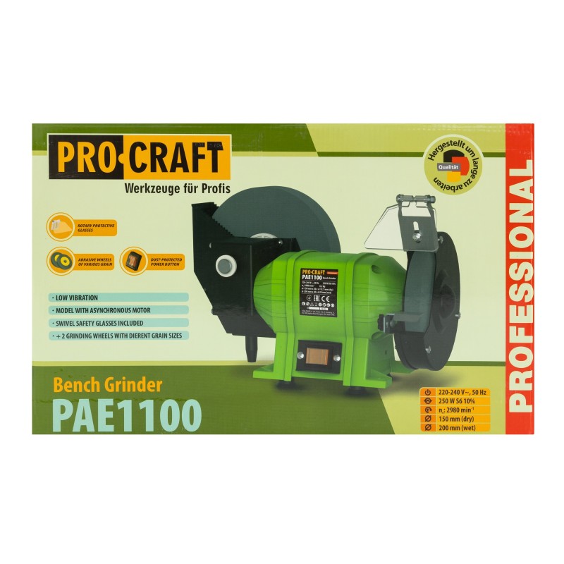 Polizor de banc PROCRAFT PAE1100 , 250 W 2980 rot/min