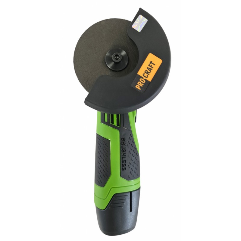 Polizor unghiular cu acumulator Procraft PGA12, 12V / 2Ah, panza 76 mm BRUSHLESS, 20000 rotatii