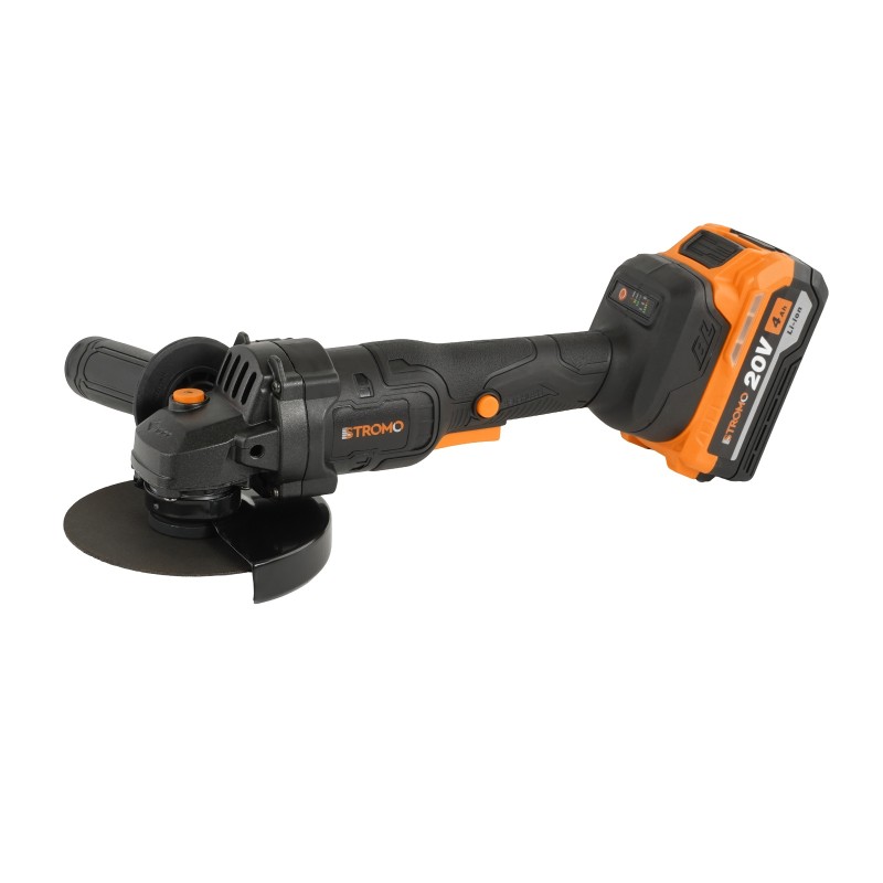 Polizor unghiular pe acumulator Stromo AGA216 4 Ah, 20 V , 7450 rot/min , Brushless