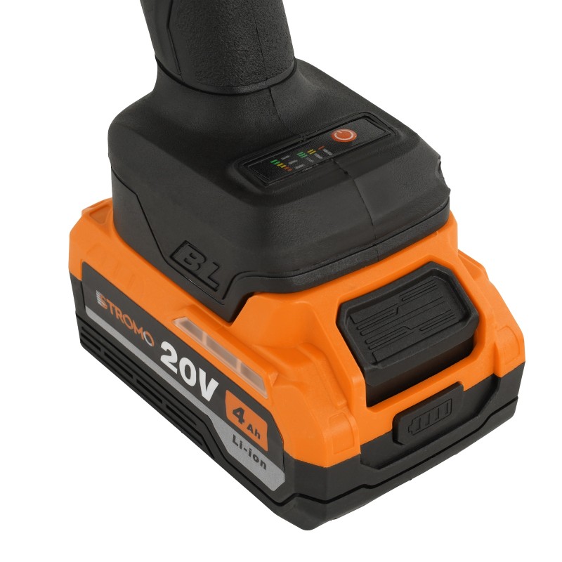 Polizor unghiular pe acumulator Stromo AGA216 4 Ah, 20 V , 7450 rot/min , Brushless