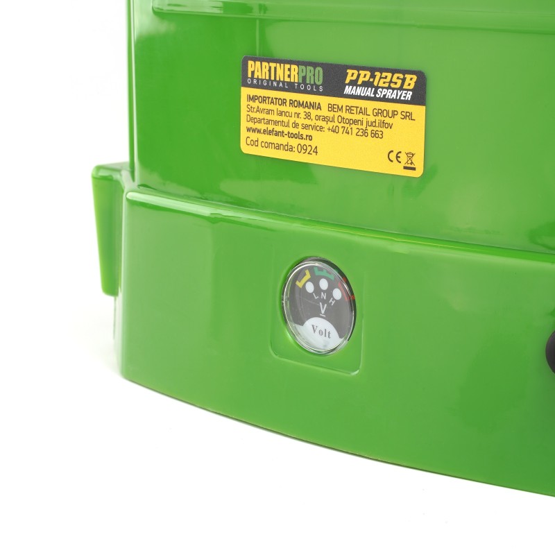 Pompa de stropit cu acumulator 12l, 12V 8Ah , 460 m² PartnerPro PP-12SB