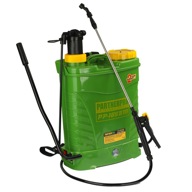 PP-16SBM pompa de stropit cu acumulator 2 in 1 12V8Ah 620 m2 PartnerPro