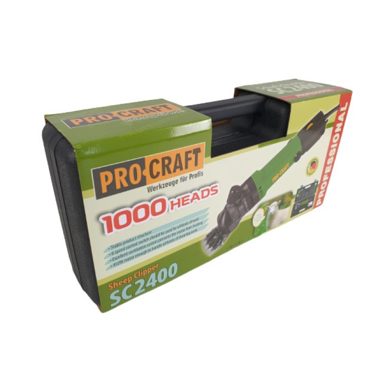 Procraft SC2400, Putere 350W, aparat de tuns oi