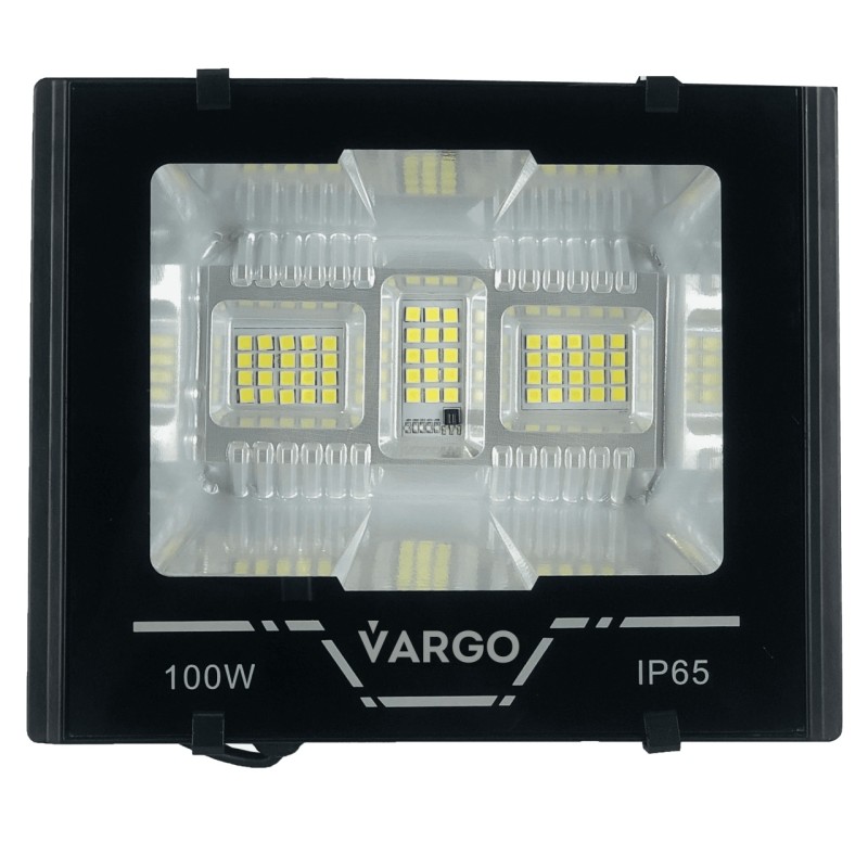 Proiector cu panou solar si telecomanda 100 W, 6500 K V-117924 VARGO