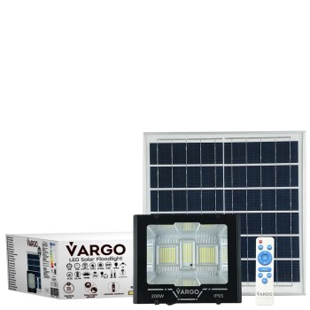 Proiector cu panou solar si telecomanda 200 W 6500 K V-11792 VARGO