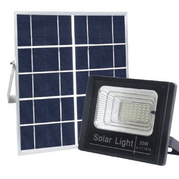 Proiector cu panou solar si telecomanda 25W 6500 K V-111874 VARGO