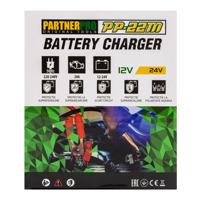 Redresor auto, 12/24 V, 220 V, PARTNER PRO PP-22M