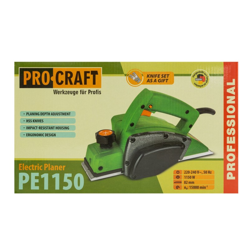 Rindea electrica pentru lemn PROCRAFT PE1150, 220V, 1150W, 15.000 rot/min