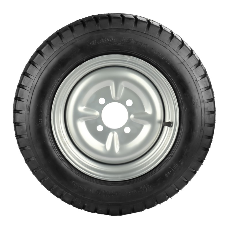 Roată Pneumatică pentru Remorcă cu Jantă din Fier 450-12