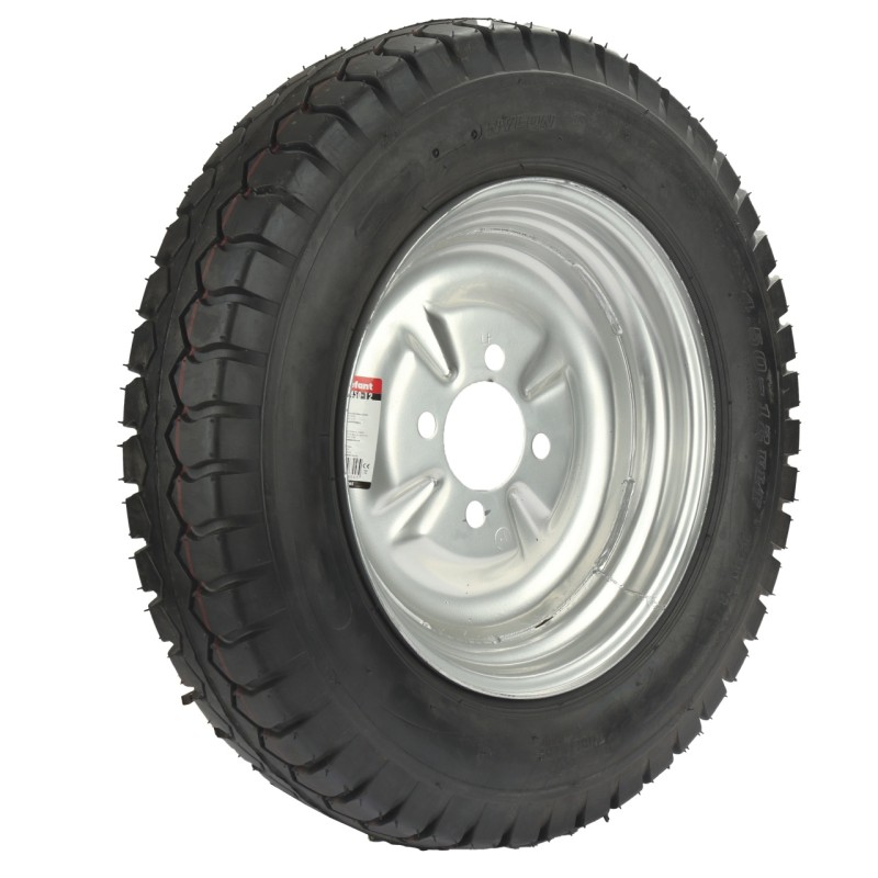 Roată Pneumatică pentru Remorcă cu Jantă din Fier 450-12
