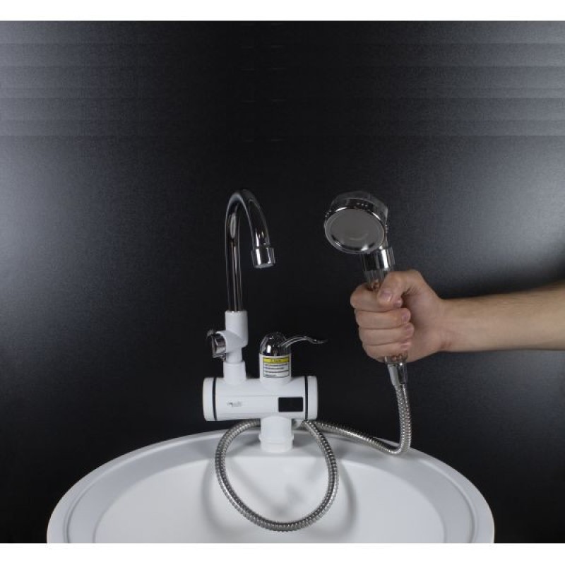 Robinet electric Elefant SC30H35X Para dus, 3000W, Afisaj LED, Cartus ceramic, Temperatura apa 30-40 grade