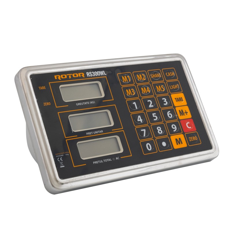 RS300WL Cântar electric WI-FI cu baterie reîncărcabilă ROTOR