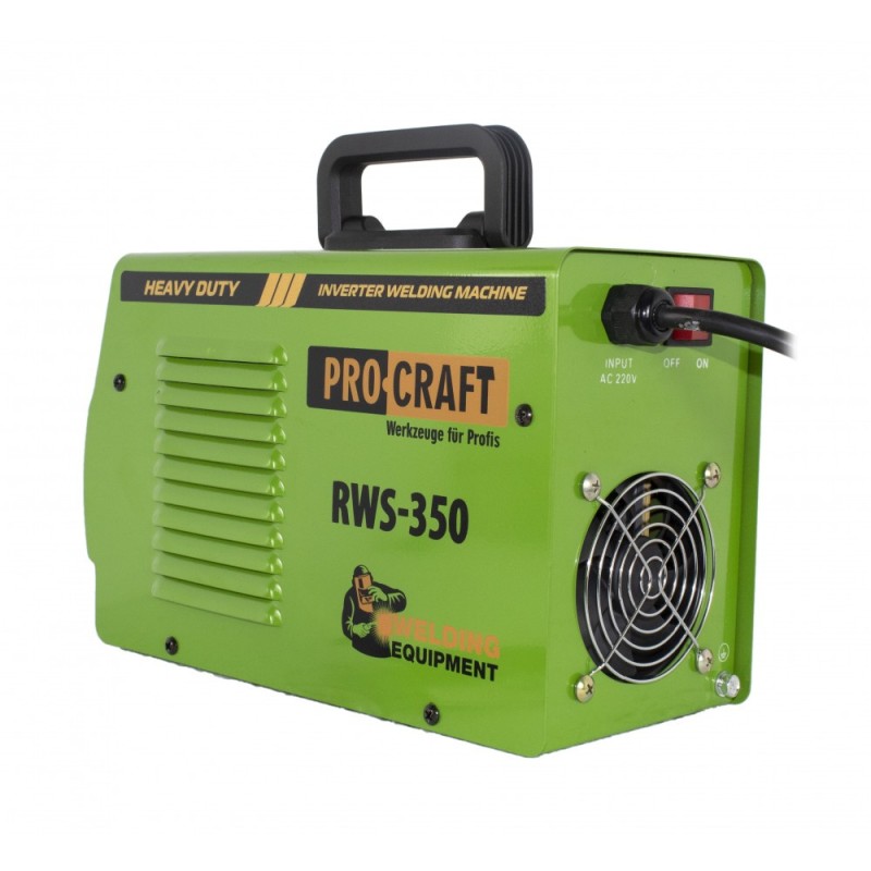 RWS350 invertor de sudura PROCRAFT, produsul contine taxa timbru verde 2.5 Ron, 5,8 kg