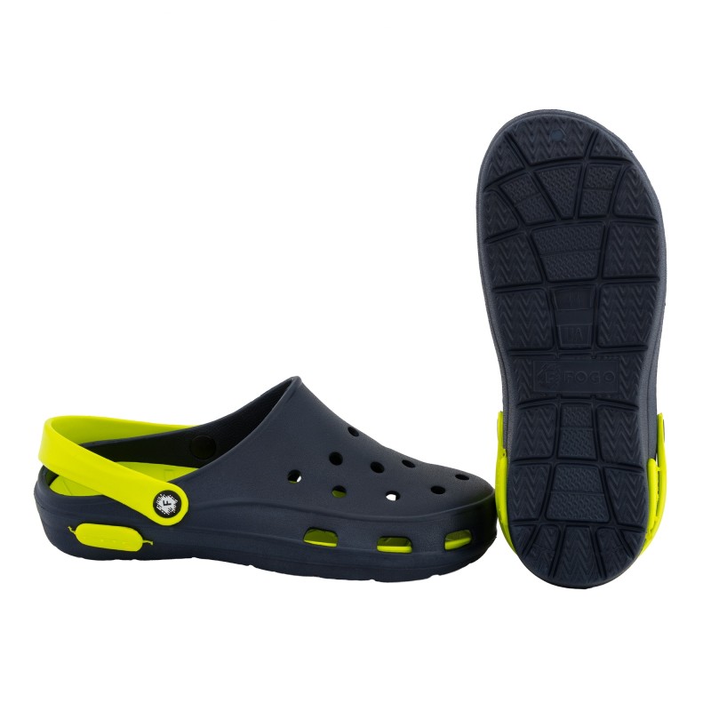 Saboti pentru Bărbați albastru inchis/verde 41-45 ETC-06/2