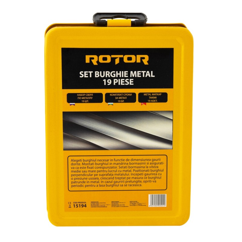 Set burghie metal, 19 piese ROTOR RBM19