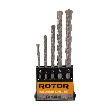 Set burghie pentru beton, 5 piese ROTOR RBB5