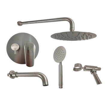 Set dus incastrabil MIXXUS BOX-009, Diametru para dus 200 mm