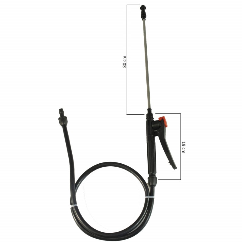 Set furtun+tija+maner 1200mm pentru pompa de stropit, Elefant