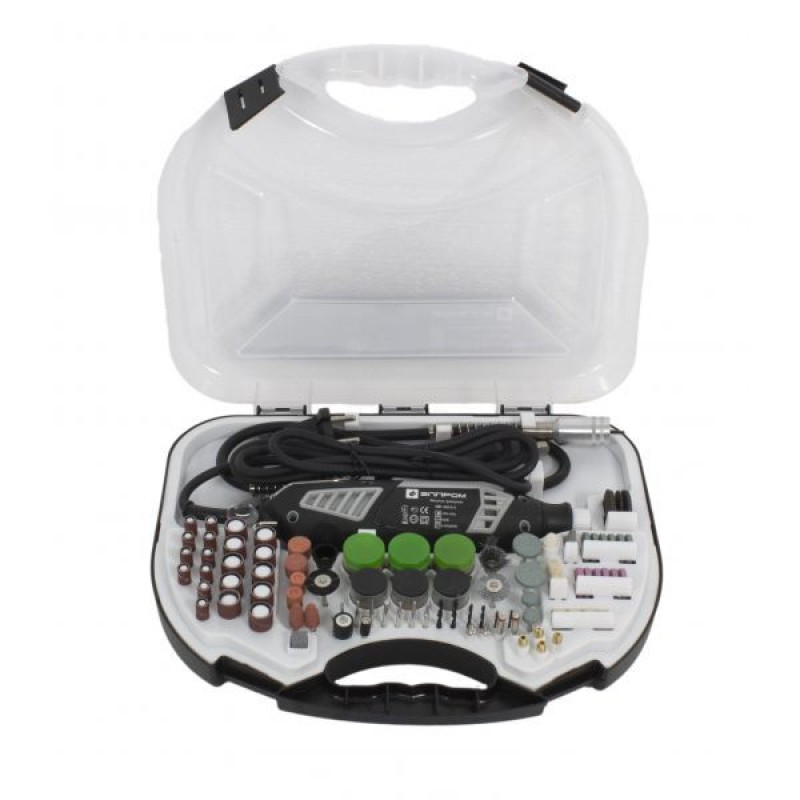 Set Gravor Elprom EMG-450-211, 450 W, 30000 rpm, 211 piese Prelungitor flexibil