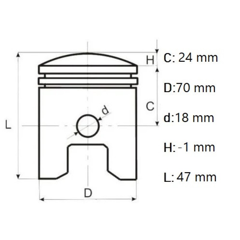 Set piston generator Honda GX 200/ generator chinezesc 7hp/ motocultor, Elefant