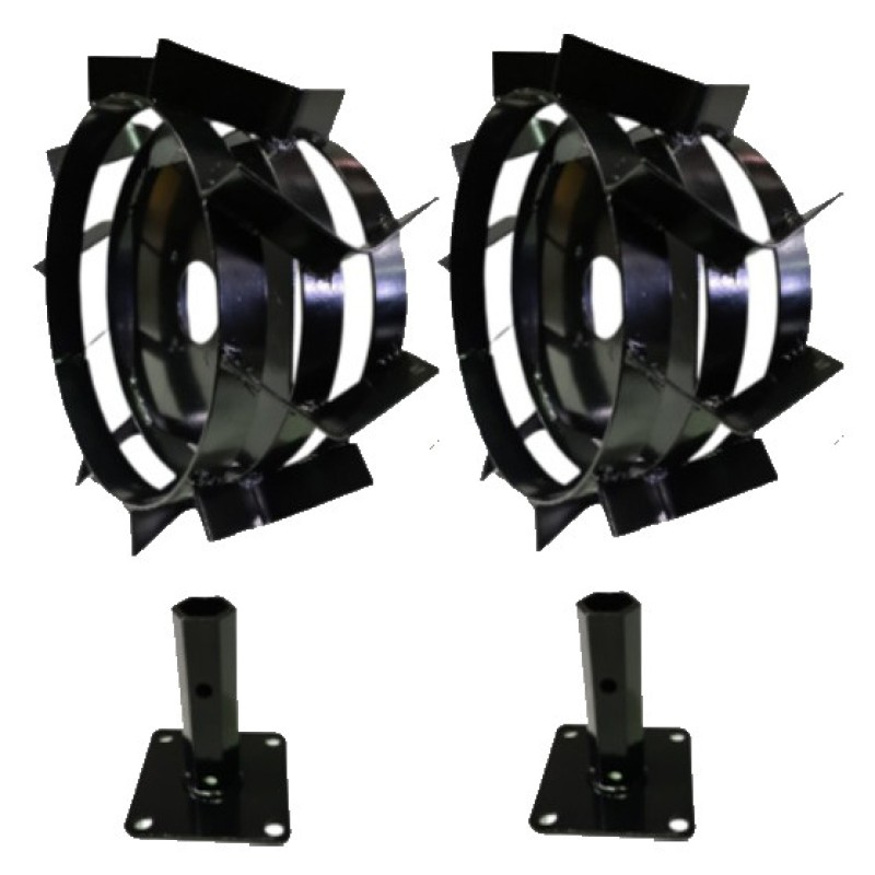 Set roti metalice 470x195 cu manicot, diametru ax 33mm, Elefant