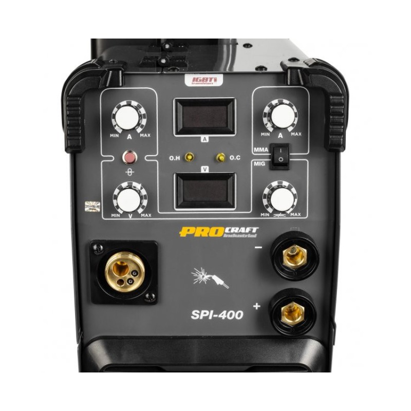 SPI-400 invertor de sudura cu sarma/ electrozi PROCRAFT INDUSTRIAL, produsul contine tv 10 lei, 26.5 kg