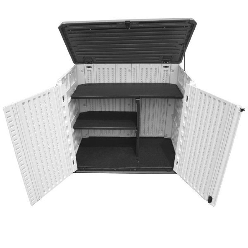 TM-GSB730-KIT-1 TOUGH MASTER 730L Storage Shed With Storage Shelve