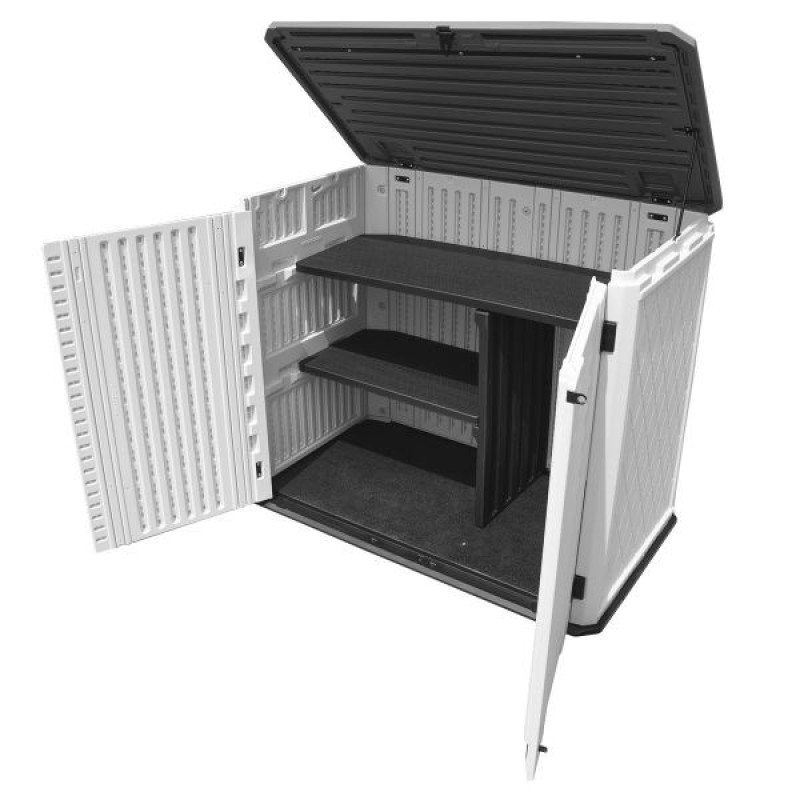 TM-GSB730-KIT-1 TOUGH MASTER 730L Storage Shed With Storage Shelve