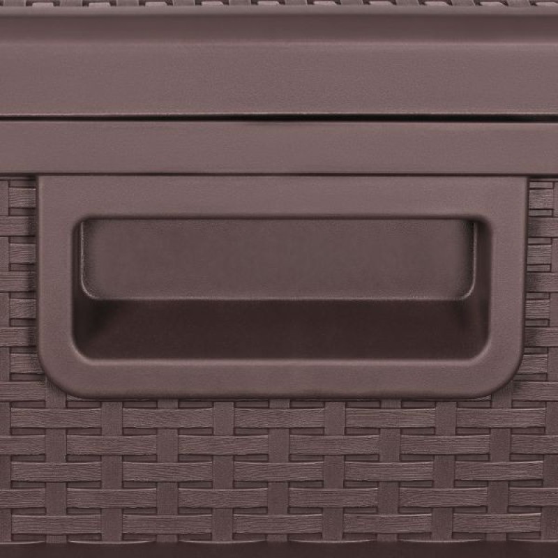 TM-SBR46 TOUGH MASTER 460L Storage Box Rattan style, coffee, no hinge