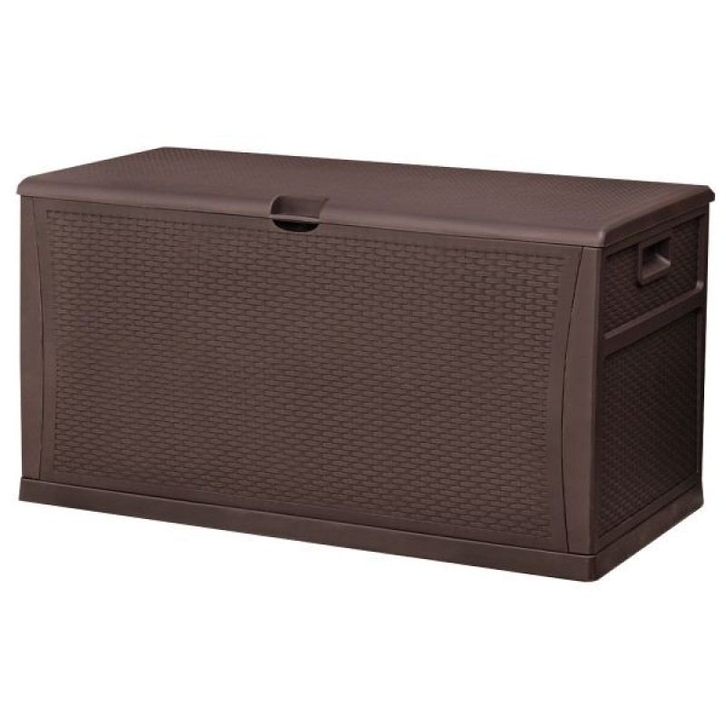 TM-SBR46 TOUGH MASTER 460L Storage Box Rattan style, coffee, no hinge