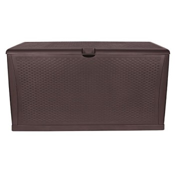 TM-SBR46H TOUGH MASTER 460L Storage Box Rattan style, coffee, hinges